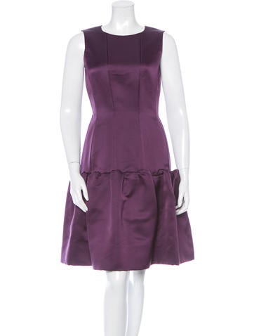 Oscar de la Renta Sleeveless Midi Dress