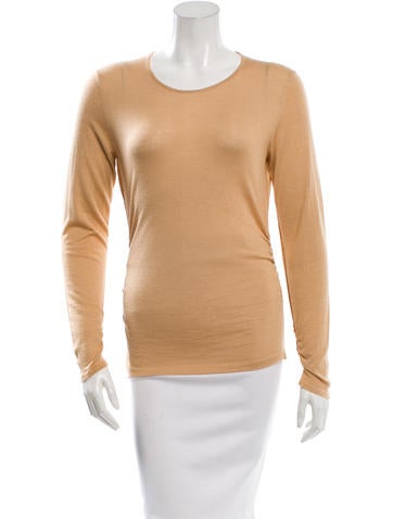 Oscar de la Renta Cashmere & Silk- Blend Top