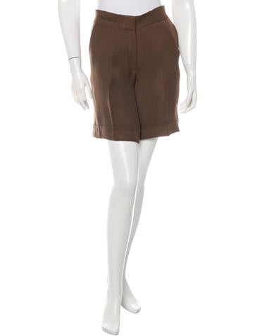 Oscar de la Renta Silk Bermuda Shorts
