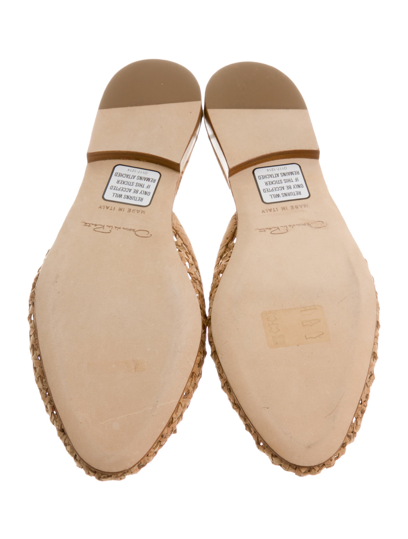 Oscar de la Renta Wanda Cork Mules w/ Tags Shoes OSC44234 The