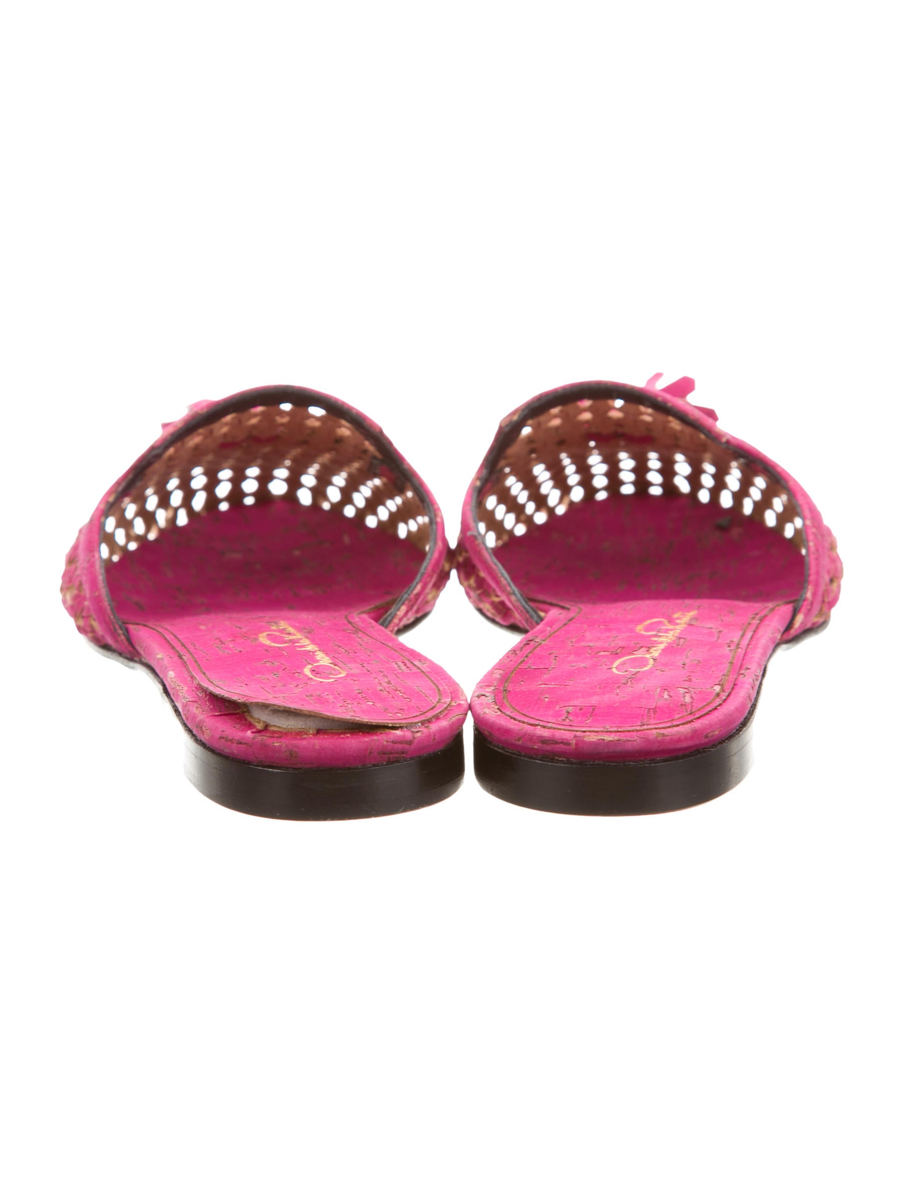 Oscar de la Renta Wanda Cork Mules Shoes OSC44242 The RealReal