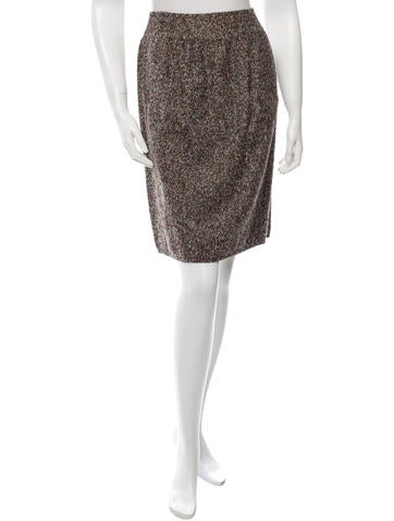 Oscar de la Renta Alpaca Tweed Skirt
