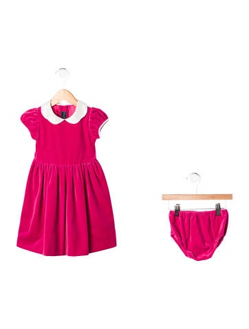 Oscar de la Renta Girls' Velvet Dress Set w/ Tags