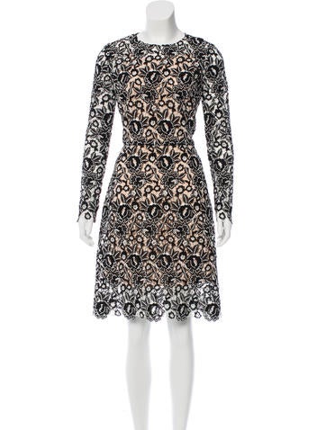 Oscar de la Renta 2017 Crocheted Midi Dress