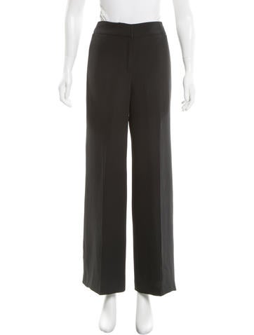 Oscar de la Renta Silk Wide-Leg Pants