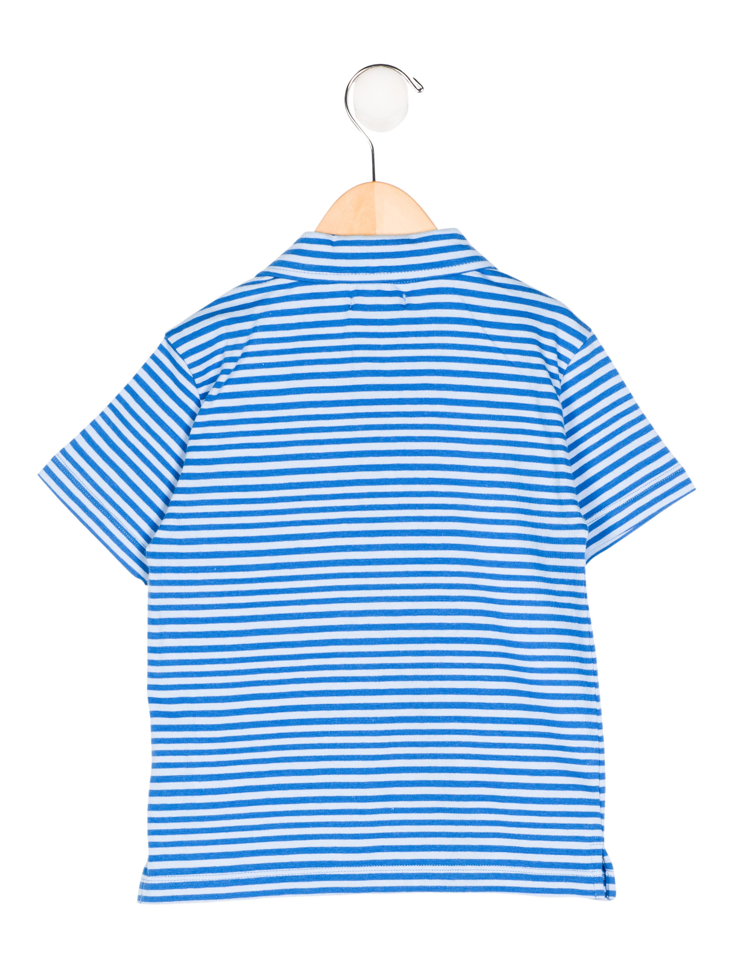 Oscar de la Renta Boys' Striped Polo Shirt w/ Tags - Boys - OSC55201 | The RealReal