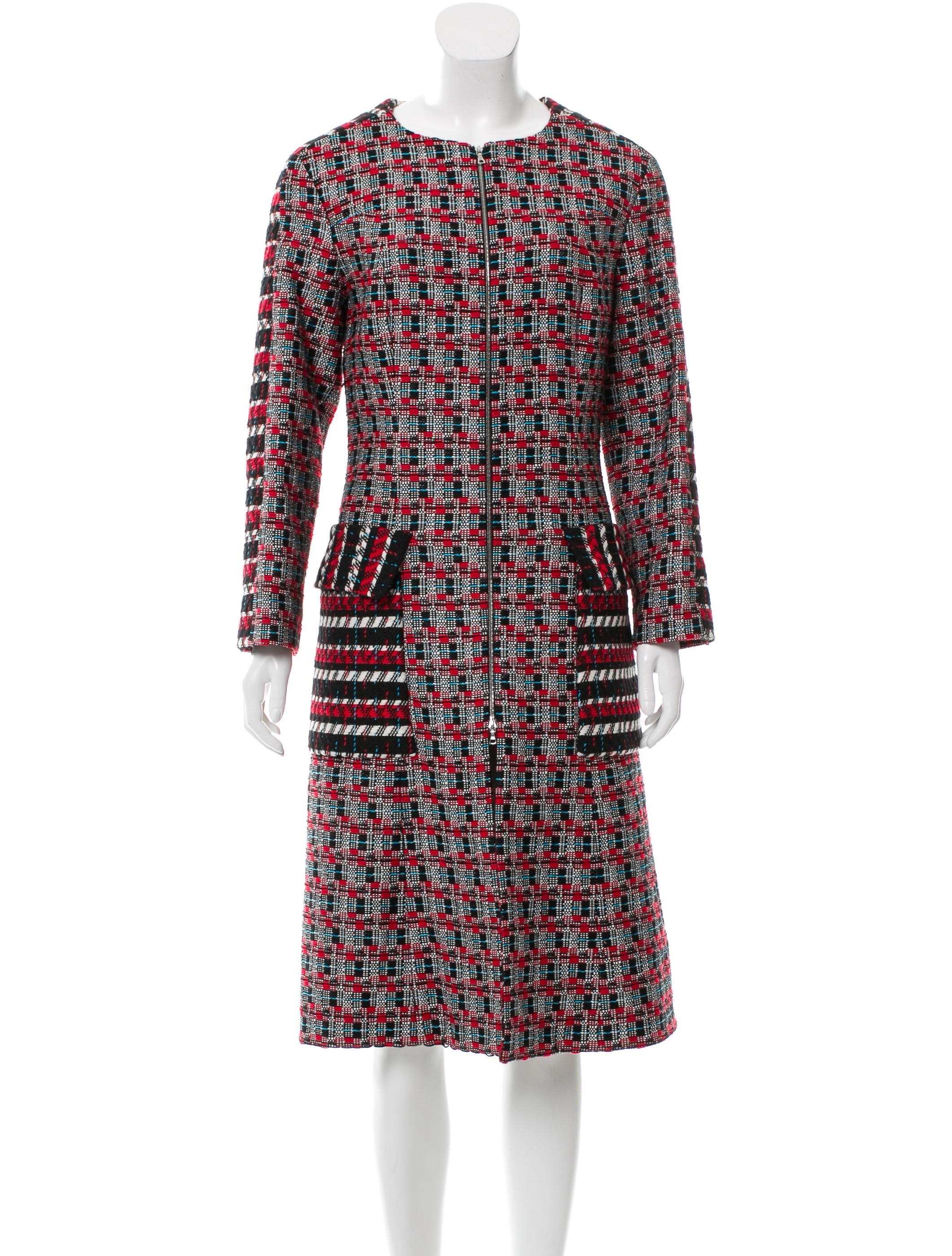 oscar de la renta tweed dress