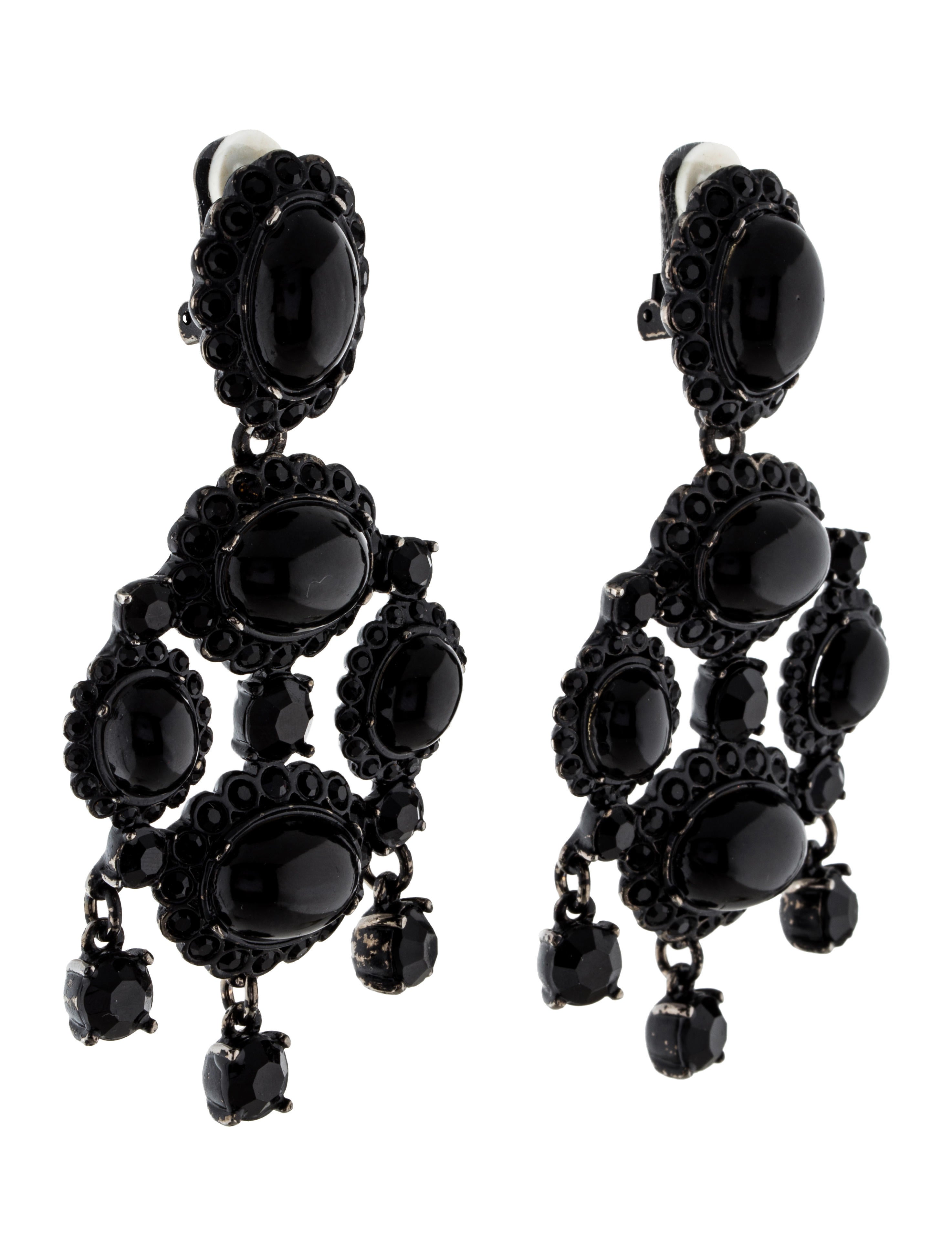 Oscar de la Renta Chandelier Clip-On Earrings - Earrings ...