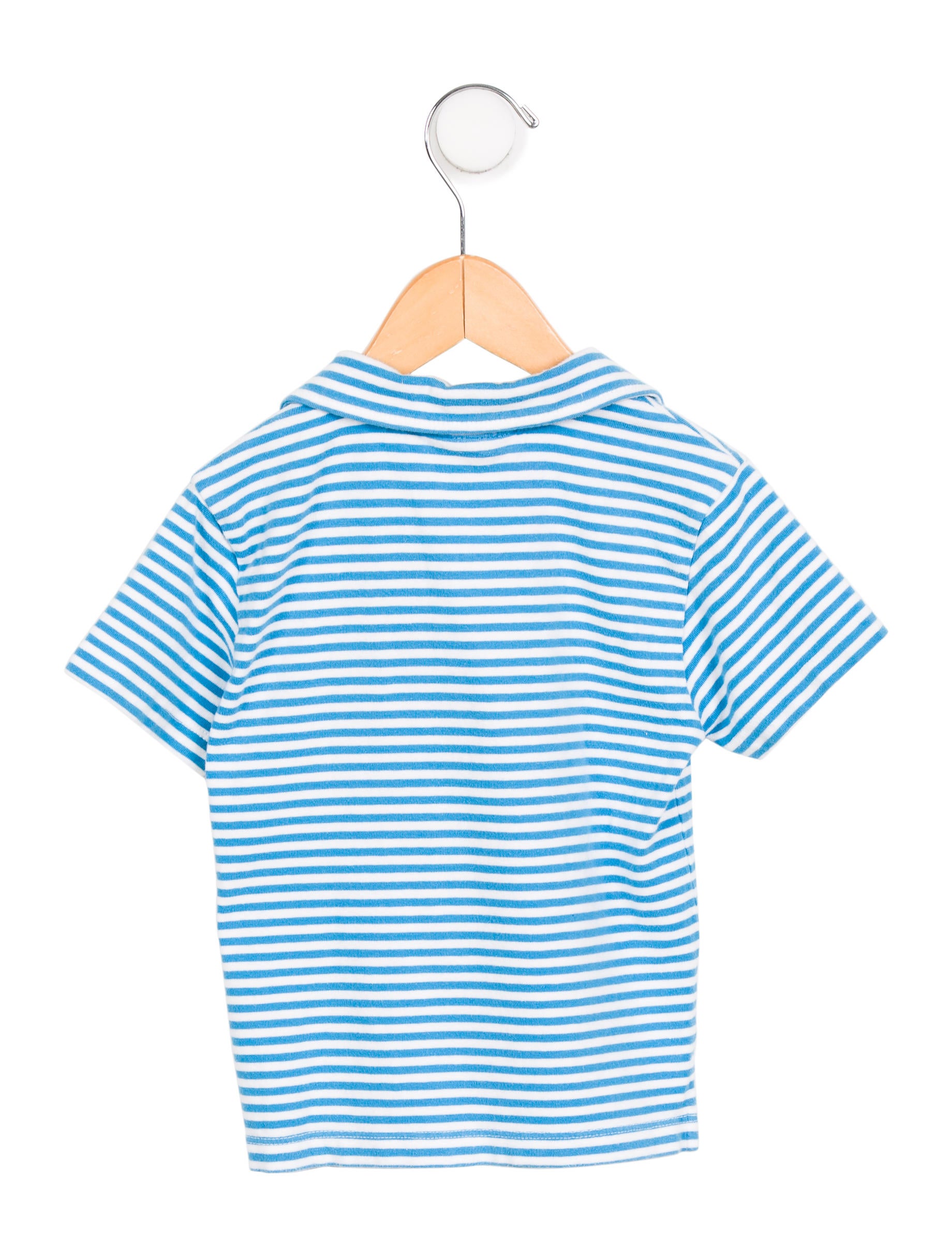 Oscar de la Renta Boys' Striped Polo Shirt - Blue Sizes 2-6, Boys - OSC57590 | The RealReal