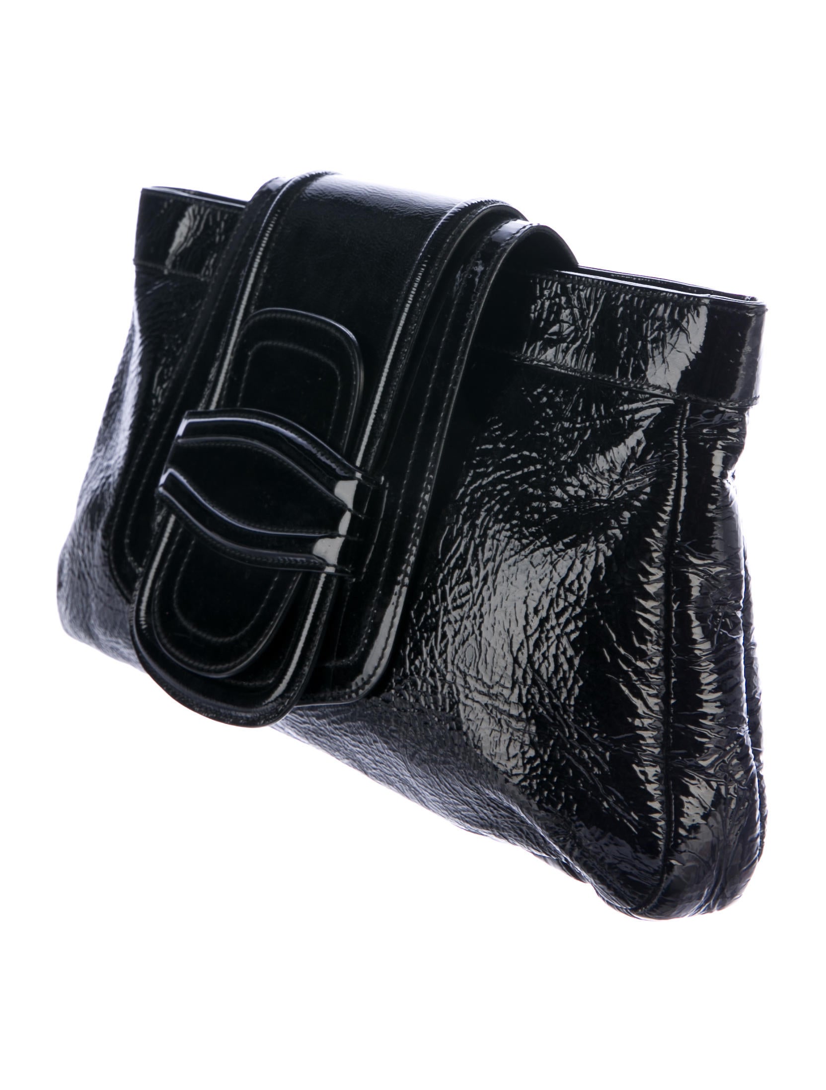 patent leather clutch
