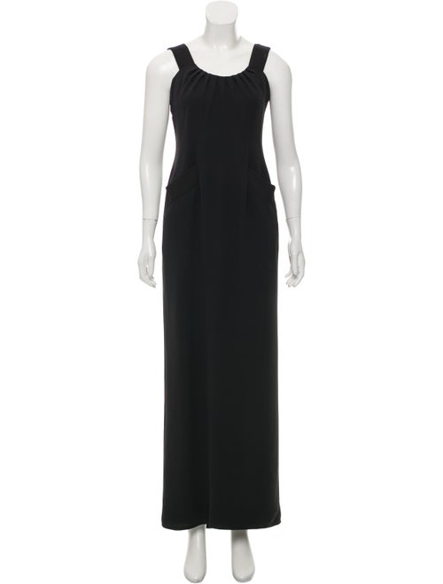 Oscar de la Renta Silk Maxi Dress Black