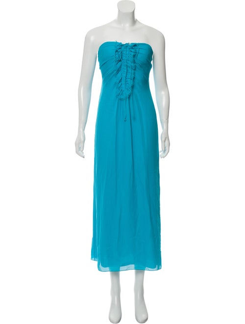 Oscar de la Renta Maxi Silk Dress