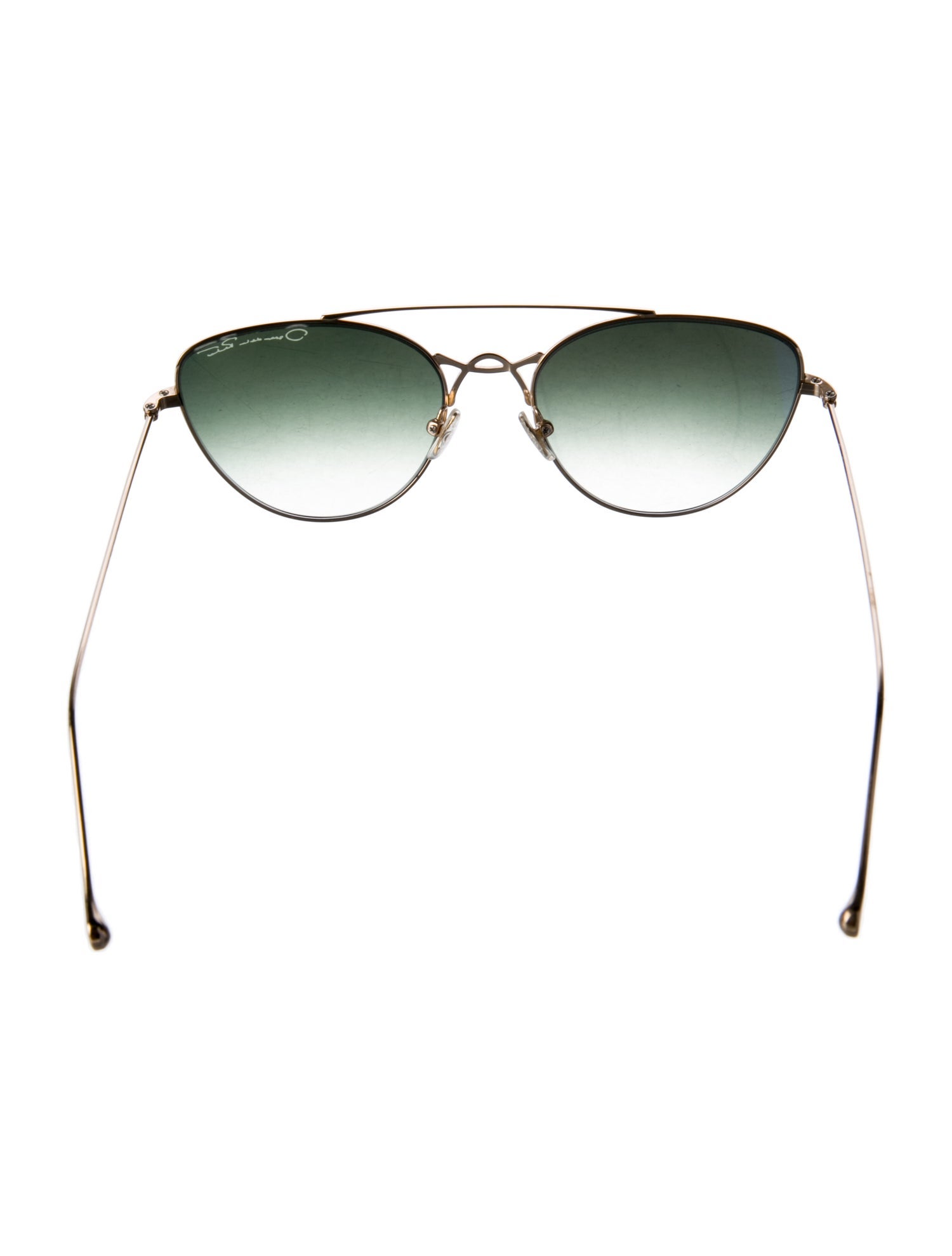 Oscar de la Renta x Morgenthal Frederics Cat-Eye Gradient Sunglasses
