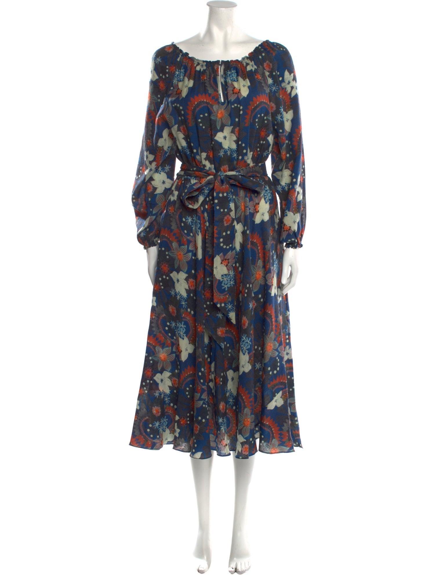 Soler Printed Midi Length Dress w/ Tags