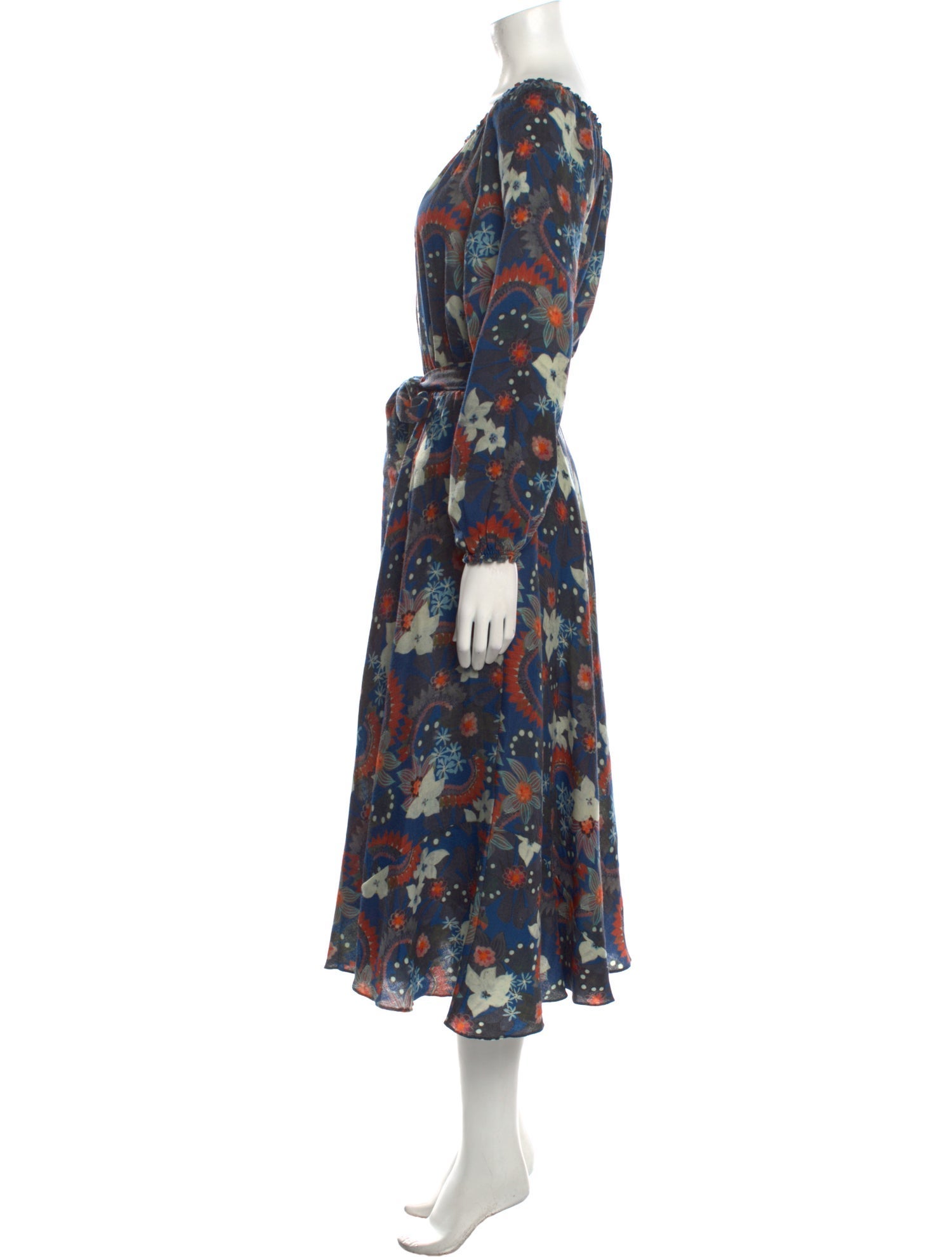 Soler Printed Midi Length Dress w/ Tags