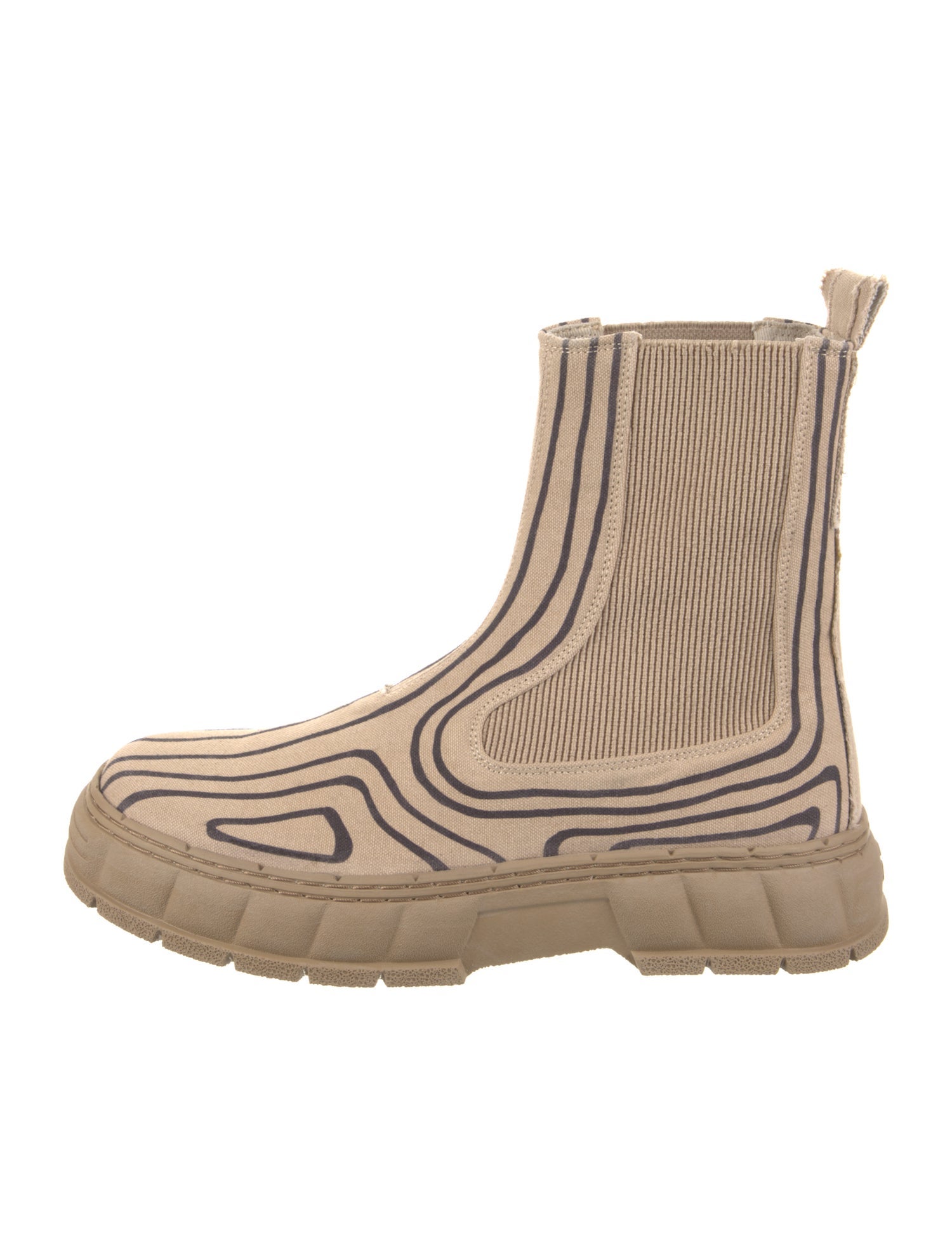 VIRÓN Canvas Striped Chelsea Boots w/ Tags