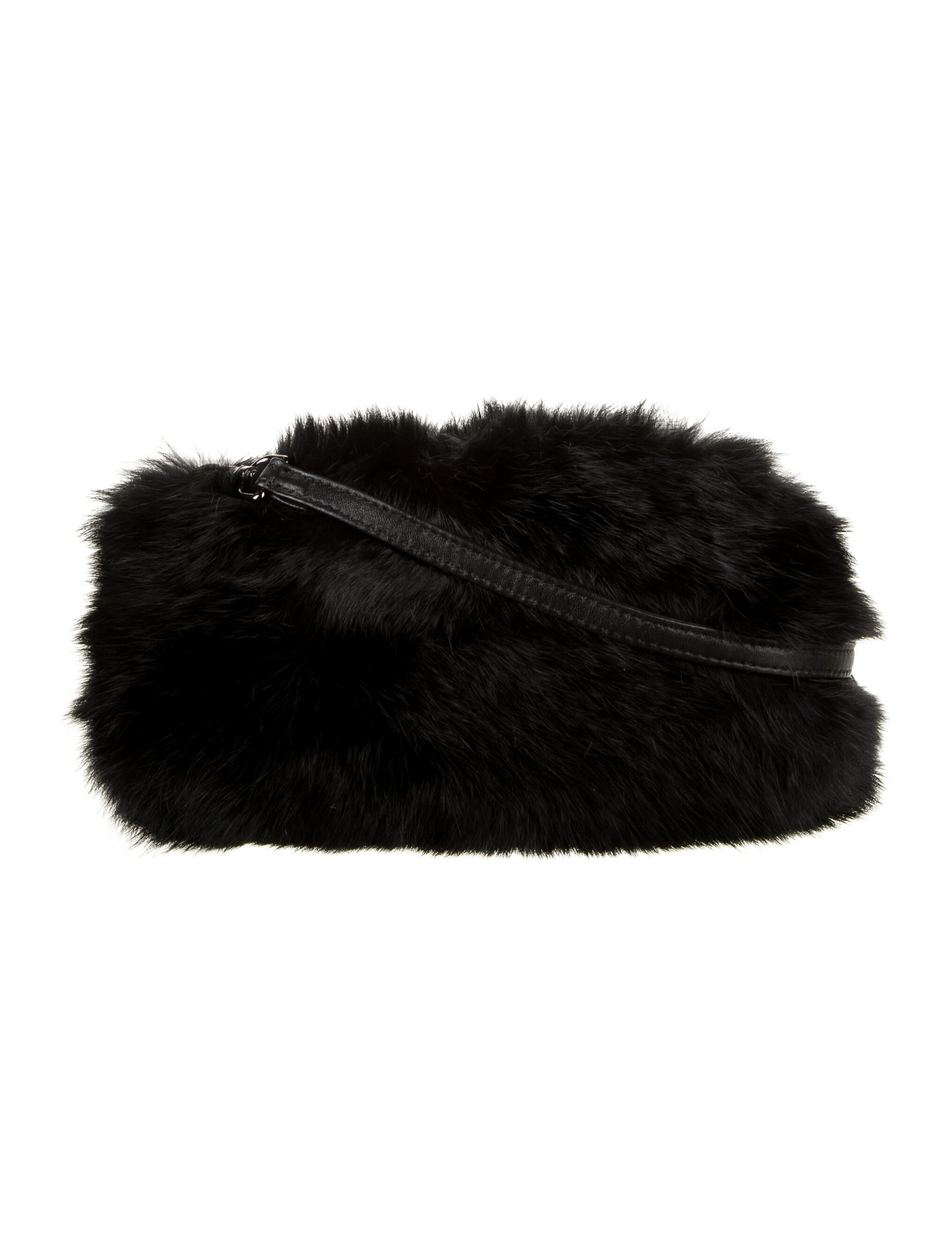 Brunello Cucinelli Sheep Fur Shoulder Bag w/ Tags Grey Shoulder Bags