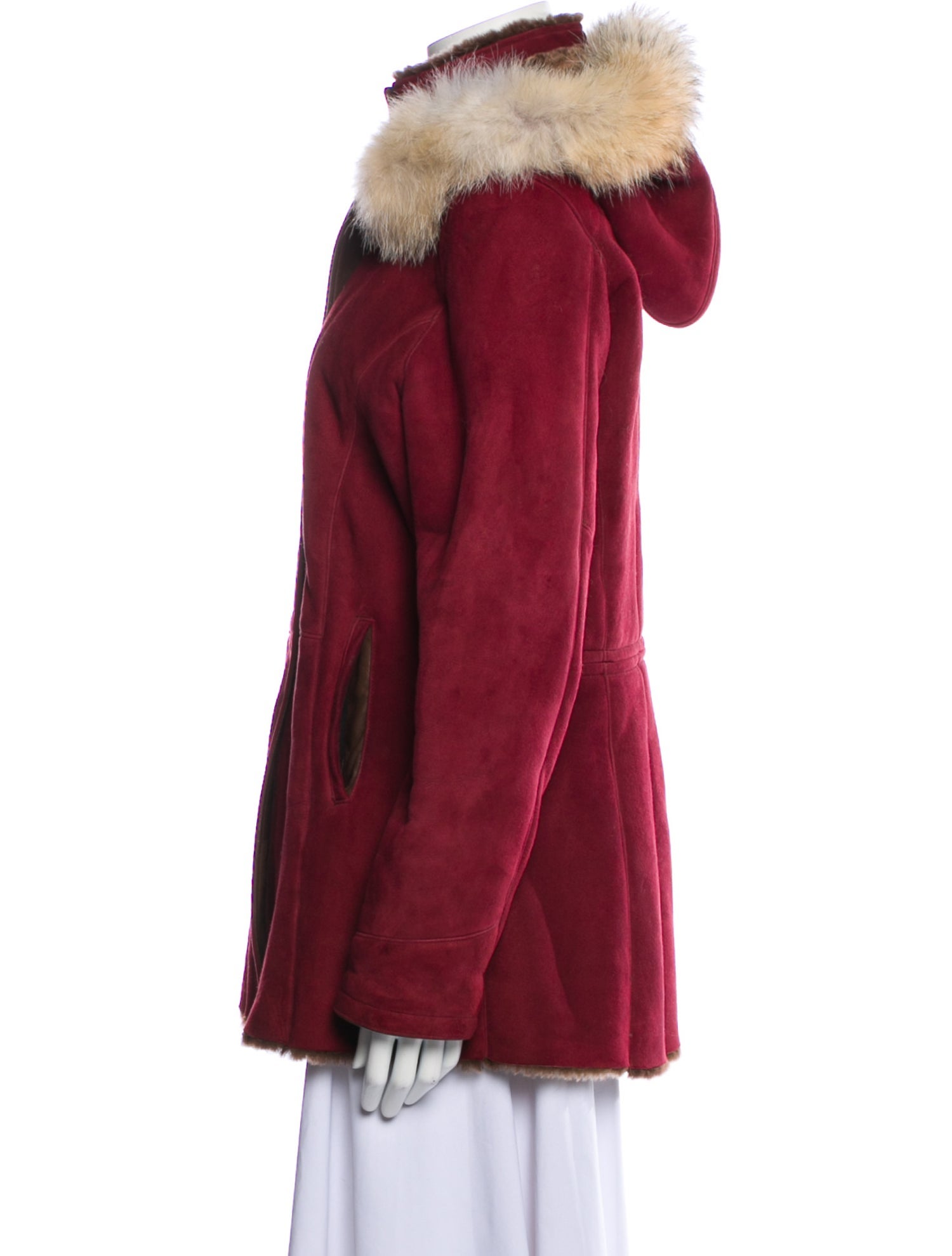 Overland Shearling Parka Red Coats, Clothing OVALD20490 The RealReal