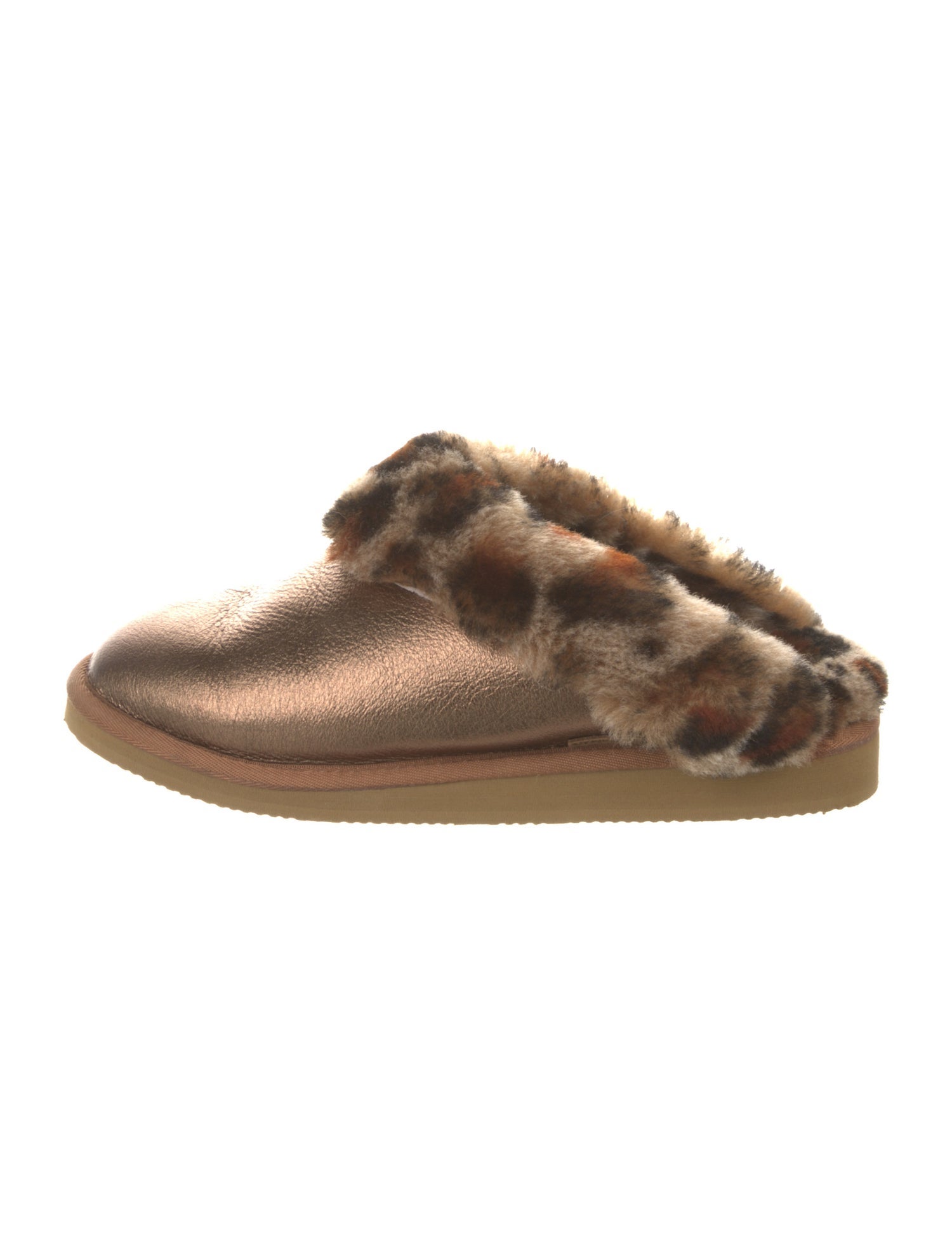 Overland Leather Animal Print Mules