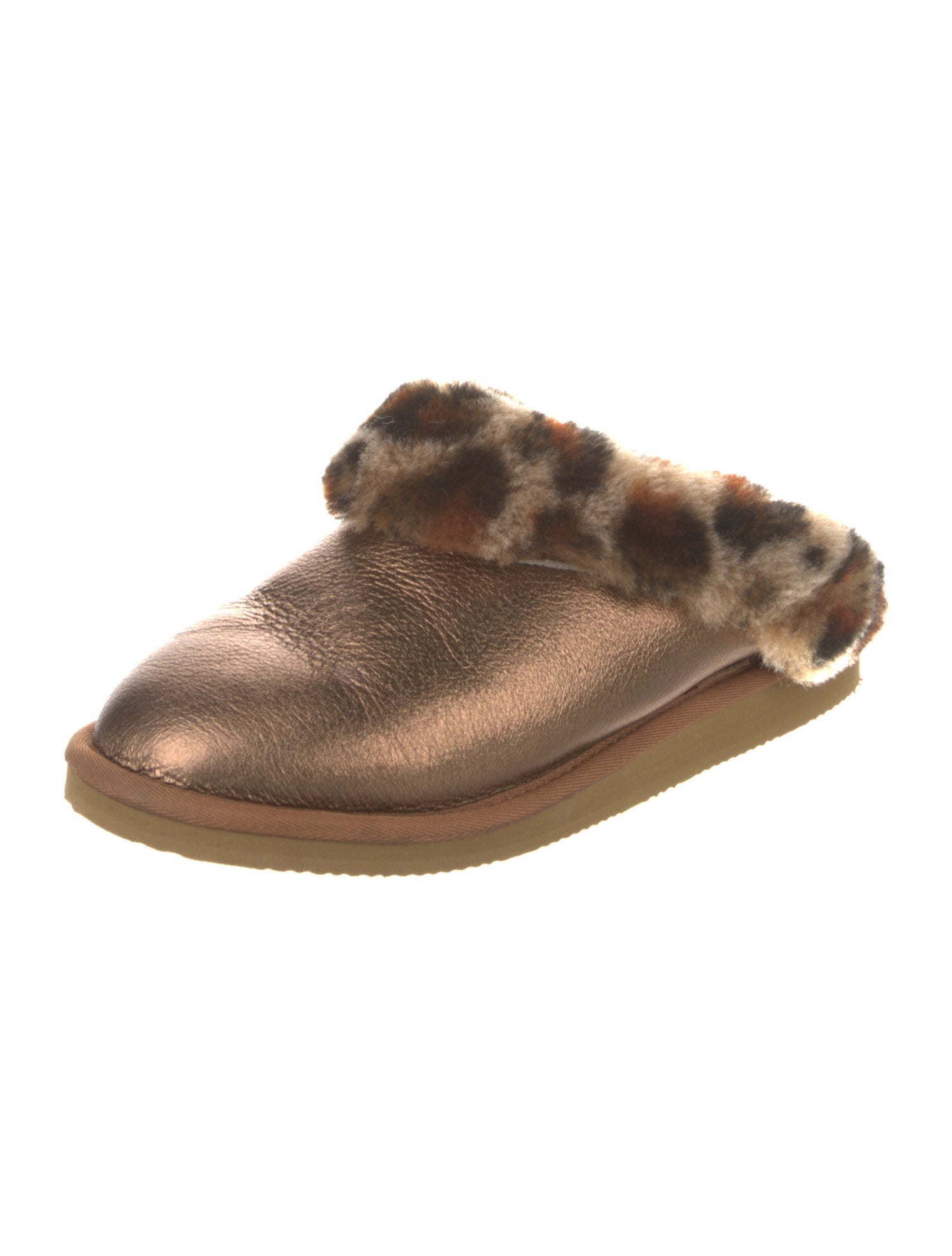 Overland Leather Animal Print Mules