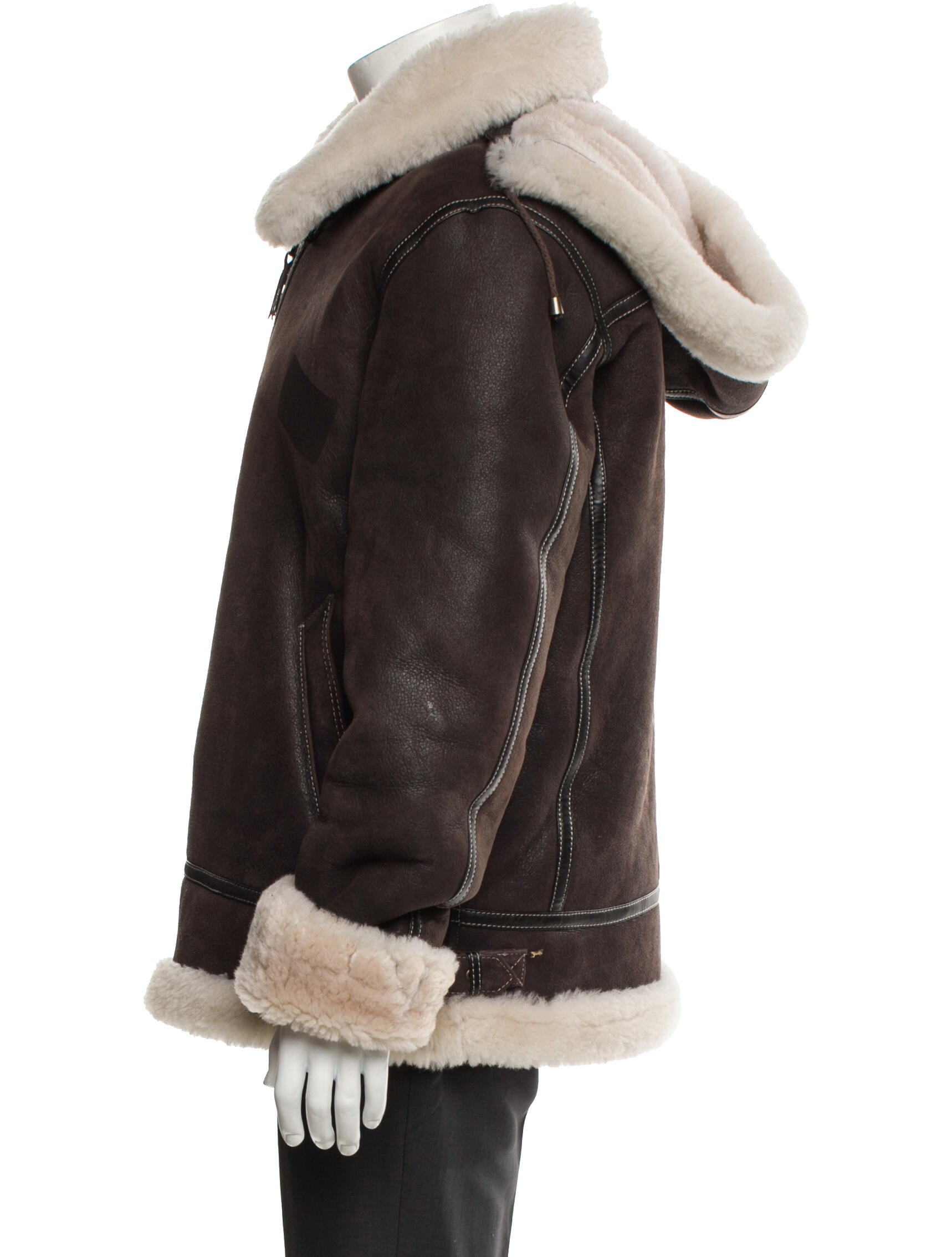 Overland Shearling Colorblock Pattern Jacket