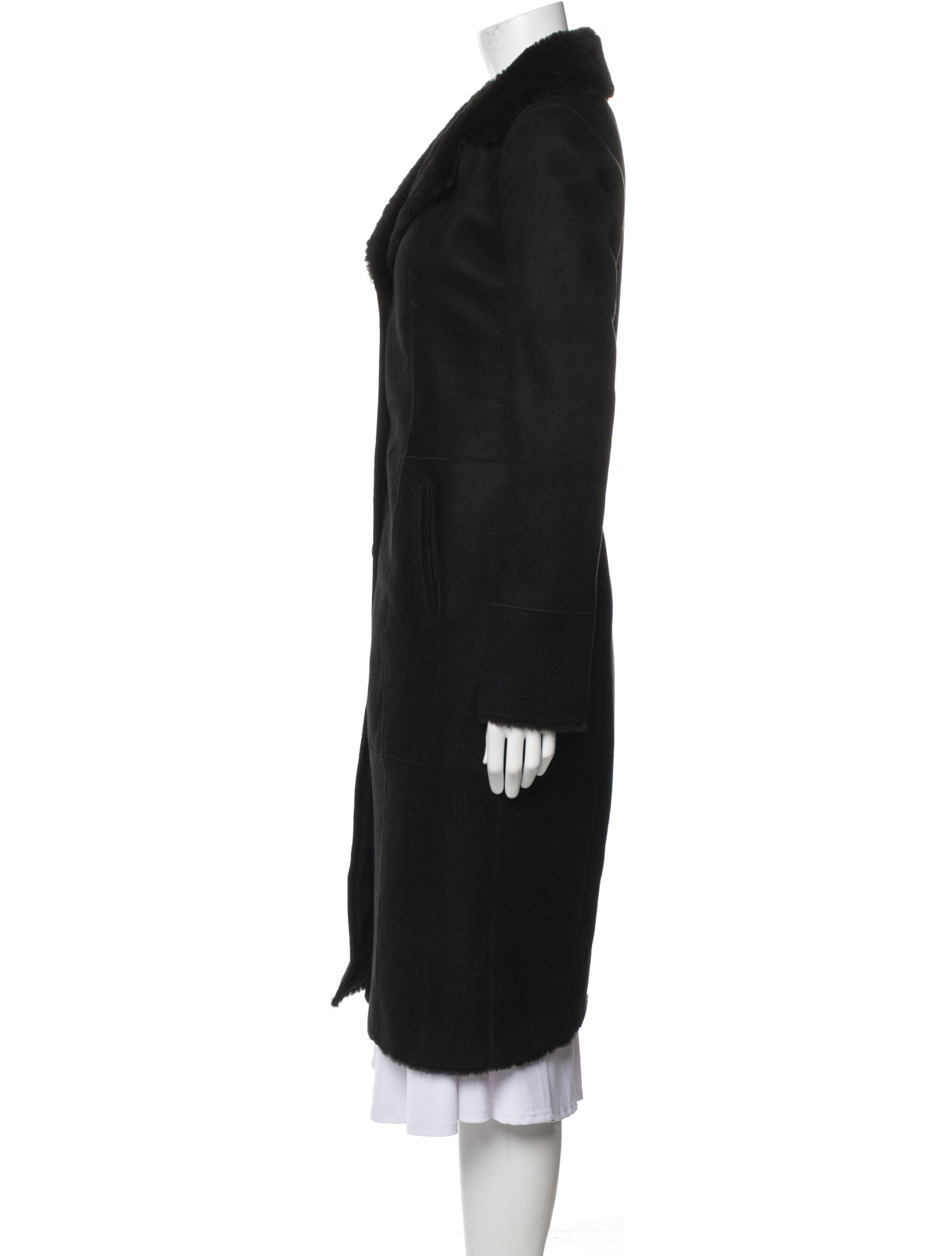 Overland Leather Faux Fur Coat