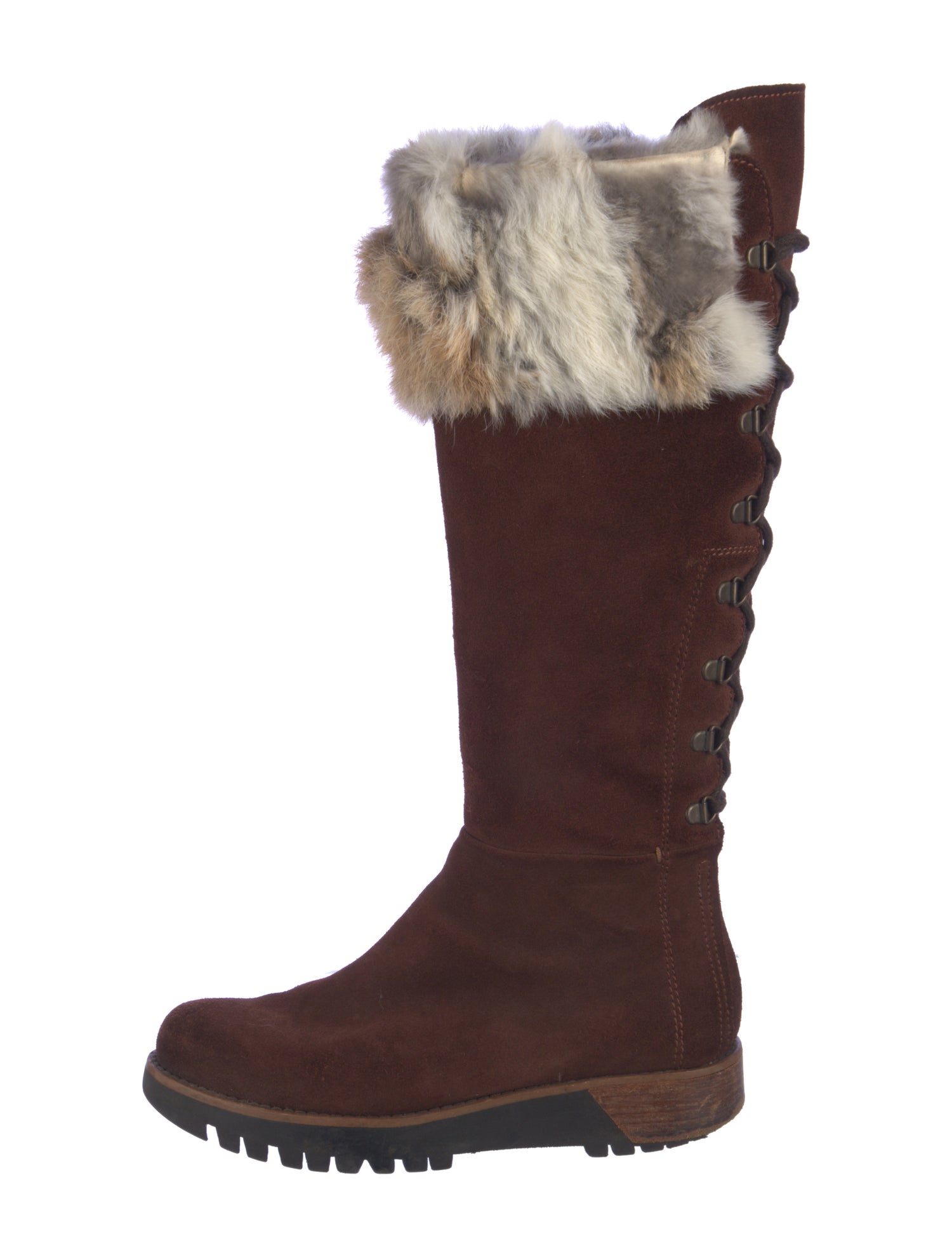 Overland Suede Fur Trim Boots