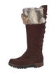 Overland Suede Fur Trim Boots