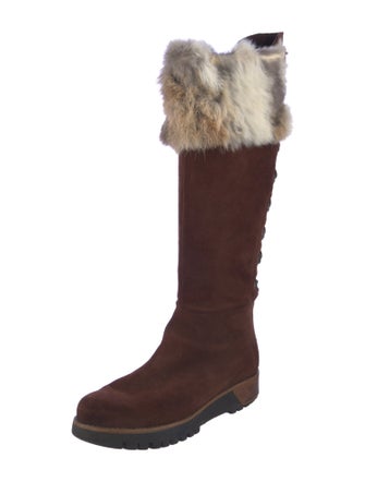 Overland Suede Fur Trim Boots