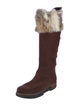 Overland Suede Fur Trim Boots