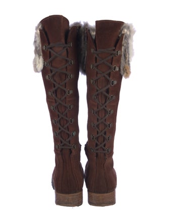 Overland Suede Fur Trim Boots