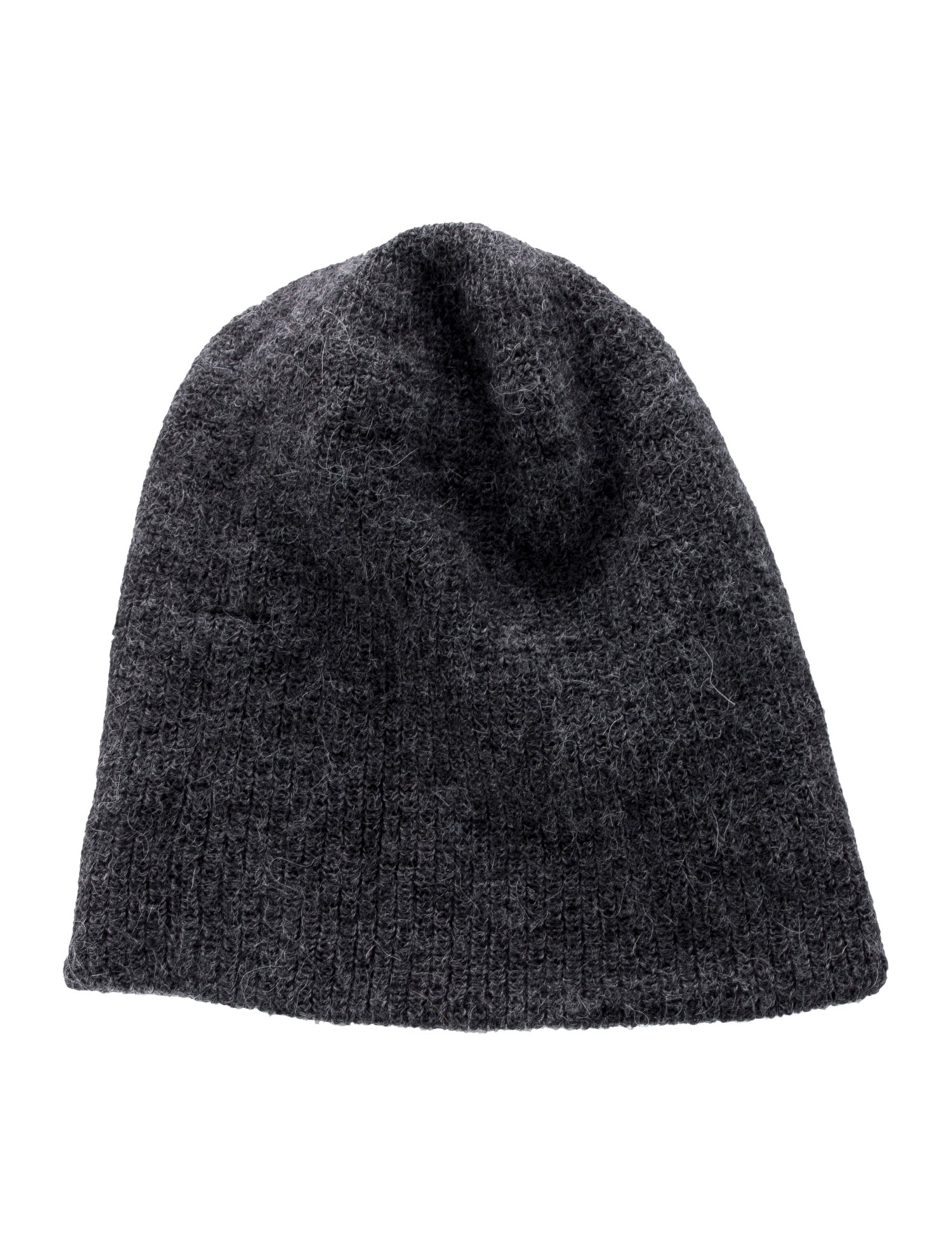 Overland Grey Alpaca Superfine Knitted Beanie