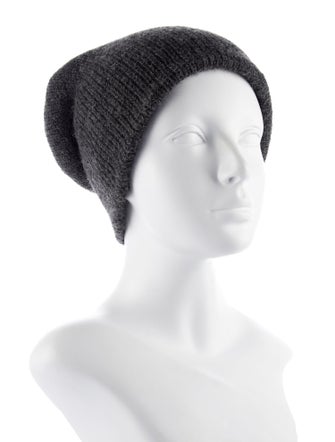 Overland Grey Alpaca Superfine Knitted Beanie