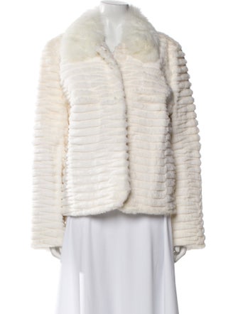 Overland Striped Fur Jacket