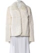 Overland Striped Fur Jacket