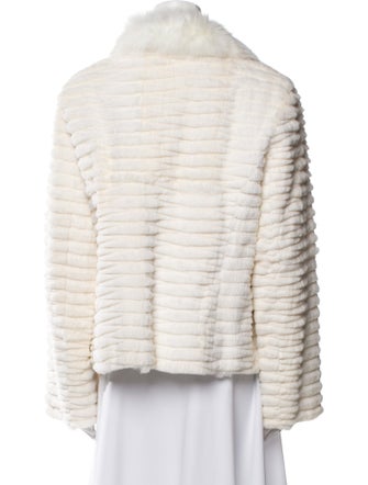 Overland Striped Fur Jacket