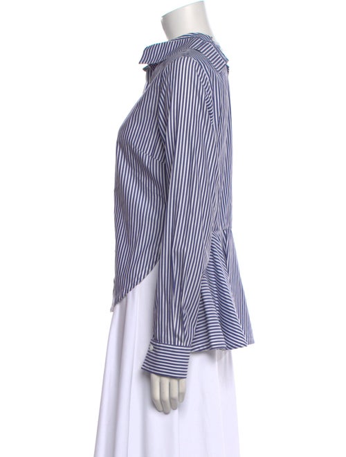 Ovelia Transtoto Striped Long Sleeve Button-Up Top