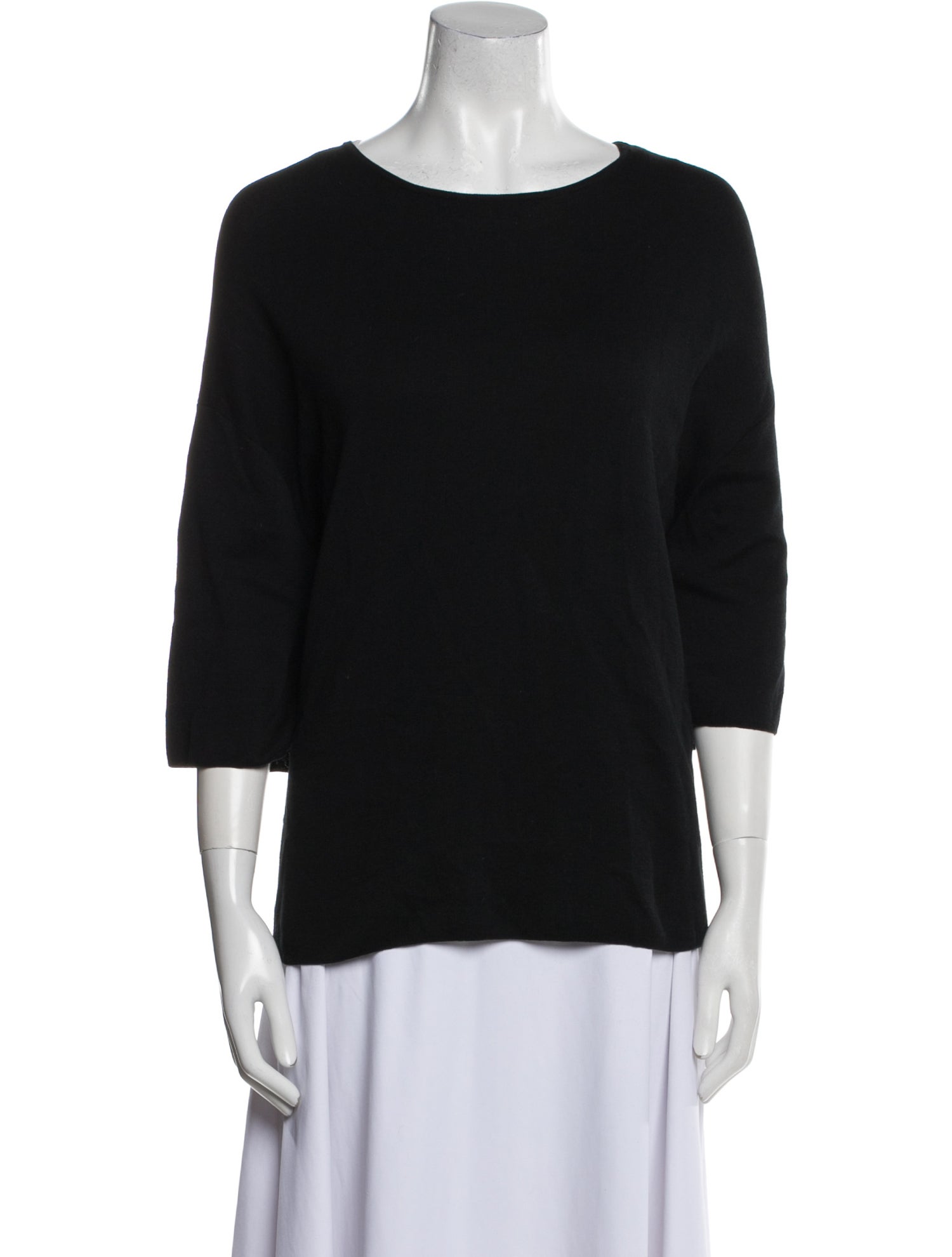 Oyuna Bateau Neckline Three-Quarter Sleeve Top
