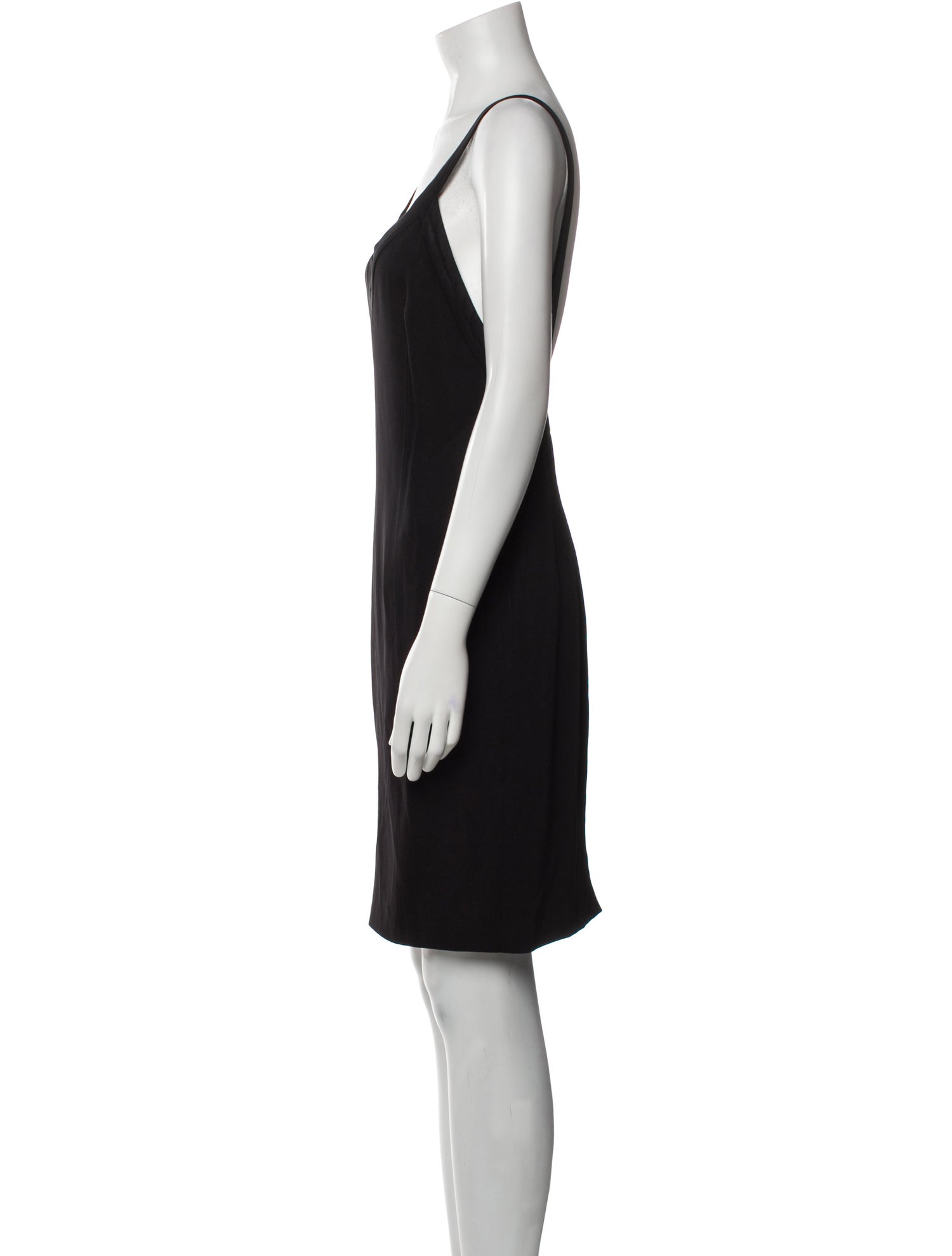 Ozbek V-Neck Knee-Length Dress
