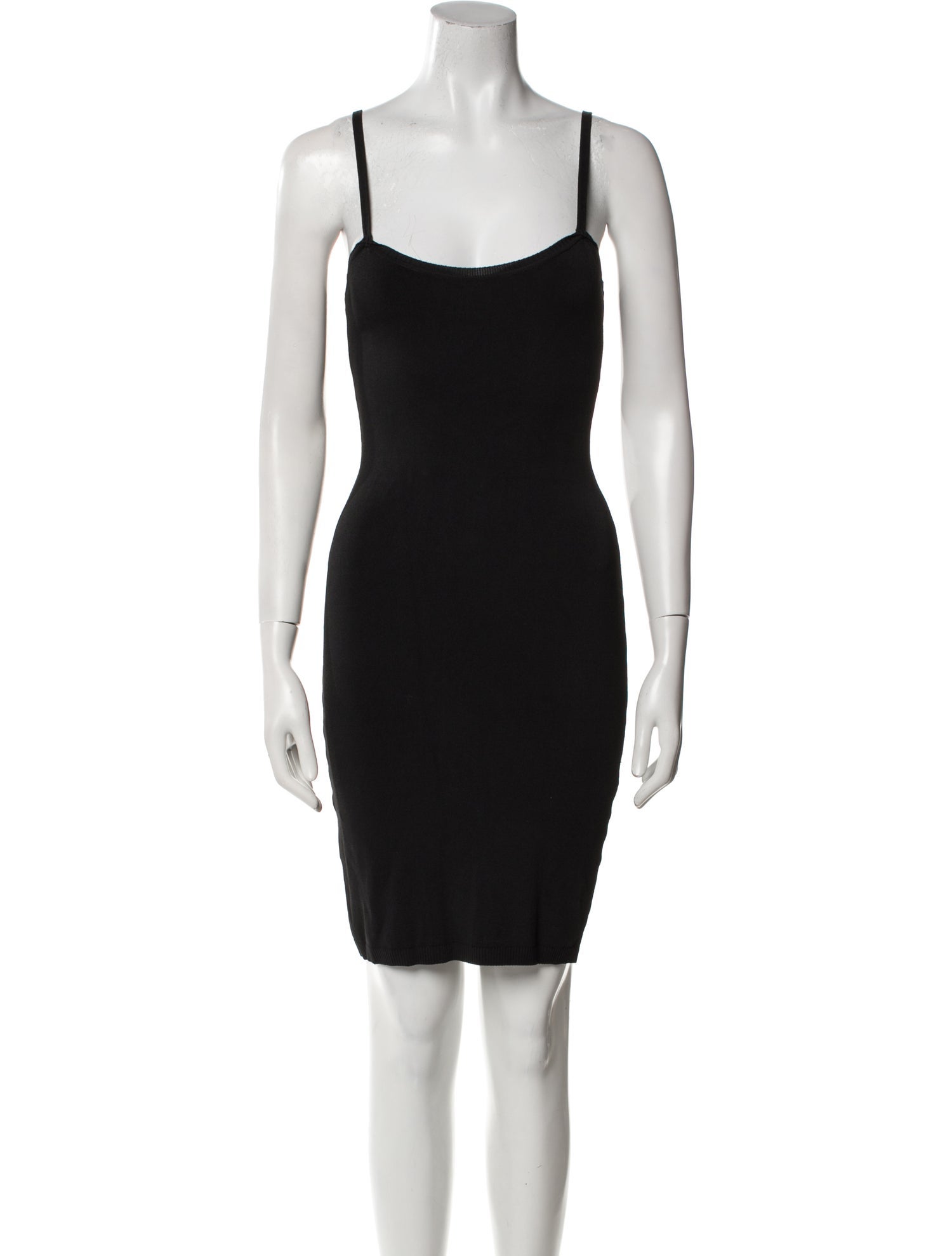 Ozbek Square Neckline Mini Dress
