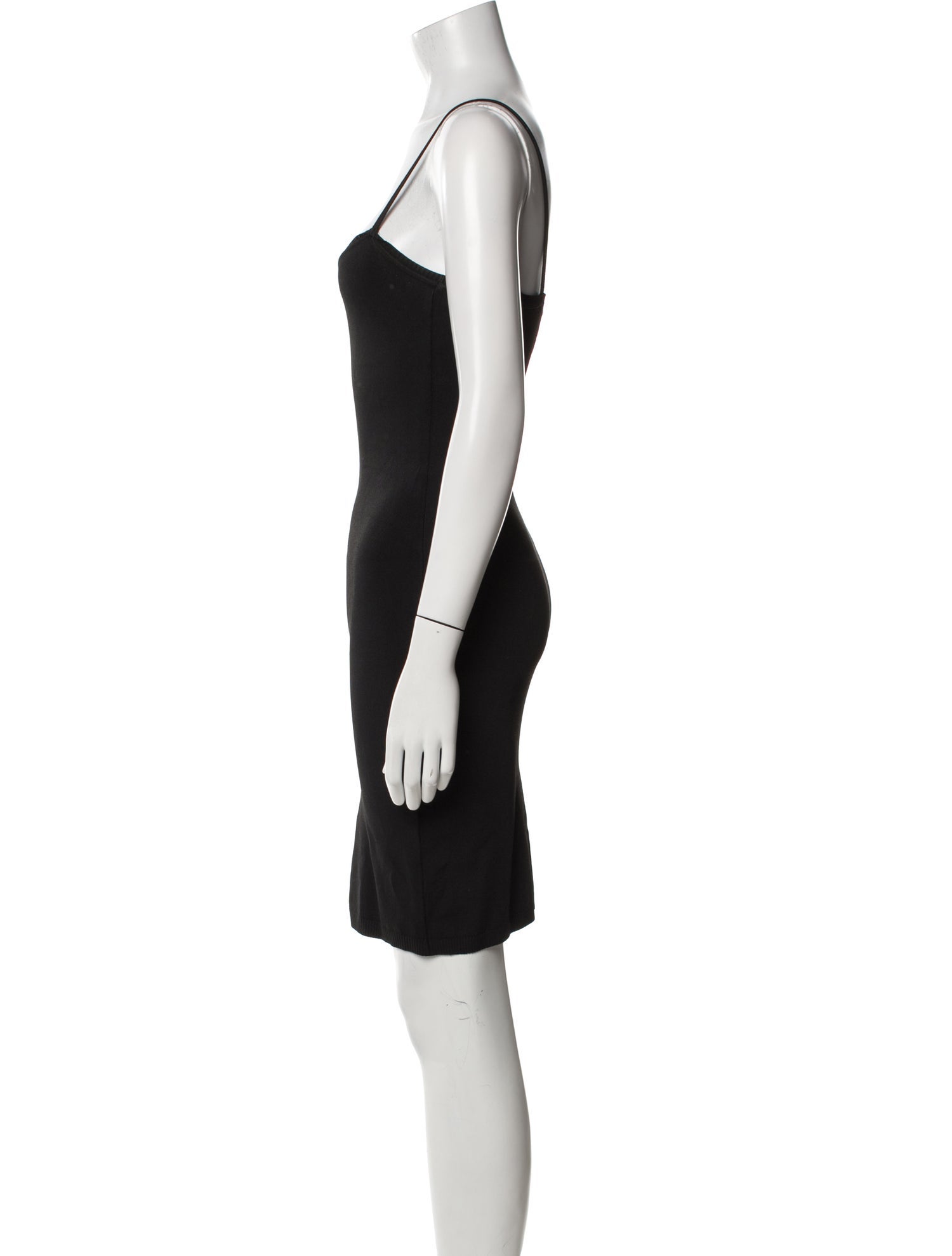 Ozbek Square Neckline Mini Dress