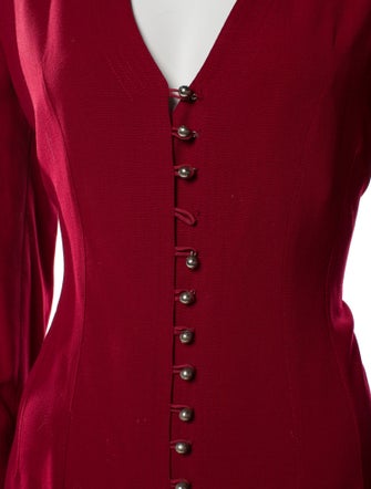 Ozbek V-Neck Long Sleeve Button-Up Top