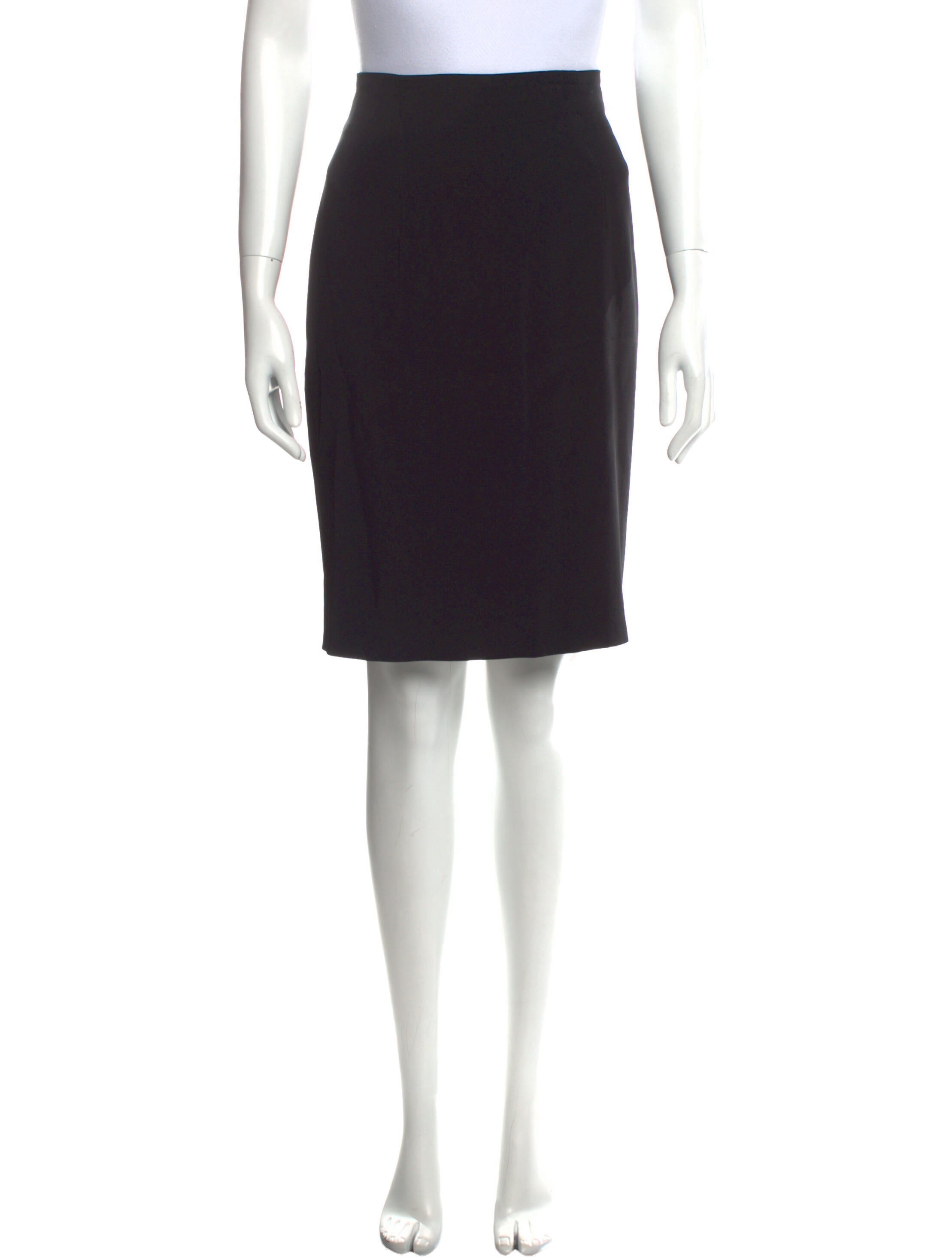 Ozbek Acetate Knee-Length Skirt