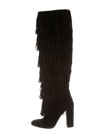 Paul Andrew Tara Fringe-Embellished Boots