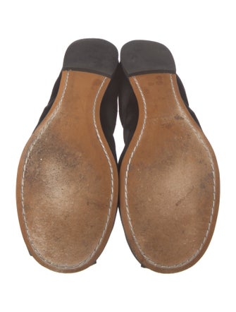 Paul Andrew Satin Crystal Embellishments Ballet Flats