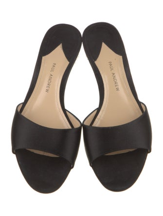 Paul Andrew Suede Crystal Embellishments Slides