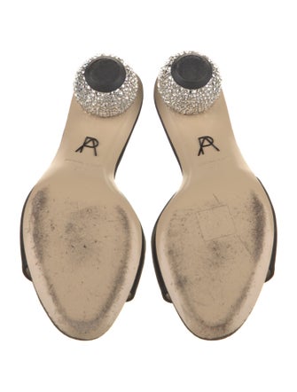 Paul Andrew Suede Crystal Embellishments Slides