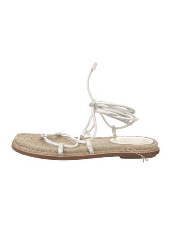 Paul Andrew Leather Espadrilles