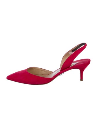 Paul Andrew Suede Slingback Pumps