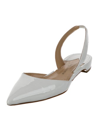Paul Andrew Patent Leather Slingback Flats